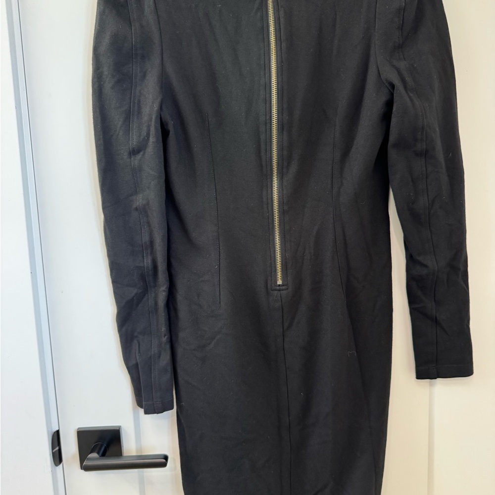 Vivienne Tam Long Sleeve V Neck Dress Charcoal women’s Medium - Picture 6 of 7